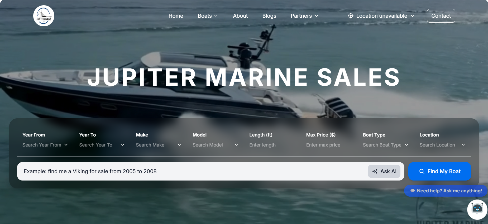 Custom Yacht Marketplace & AI-Integrated Marine Sales Platform